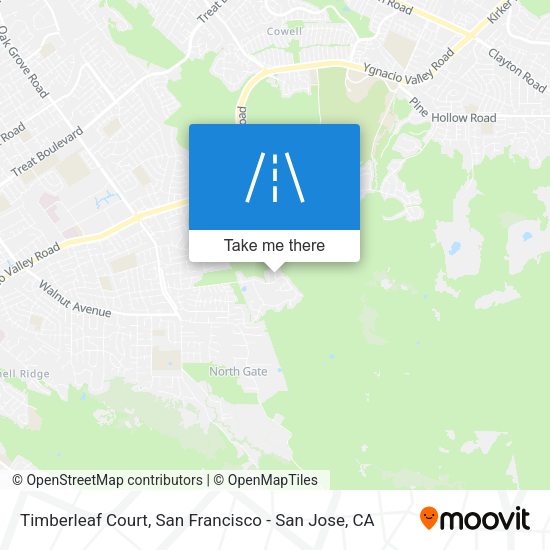 Mapa de Timberleaf Court