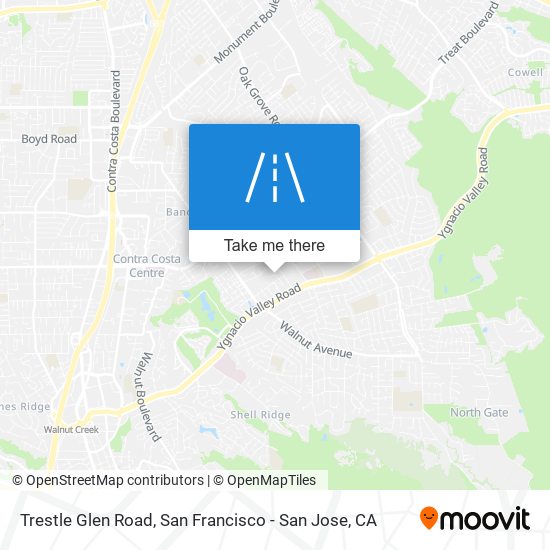 Mapa de Trestle Glen Road