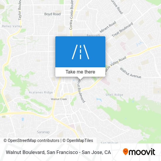 Mapa de Walnut Boulevard