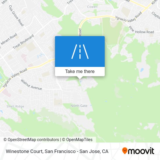 Mapa de Winestone Court