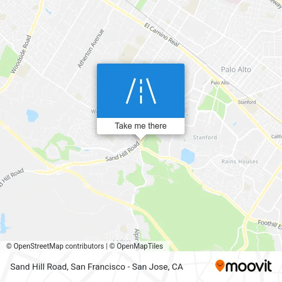 Sand Hill Road map