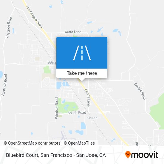 Mapa de Bluebird Court