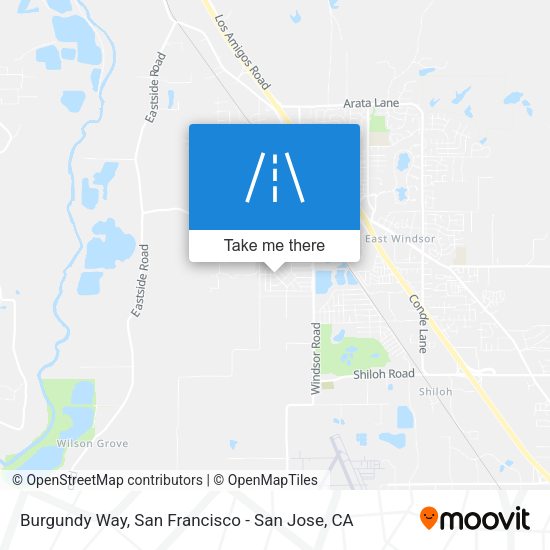Mapa de Burgundy Way