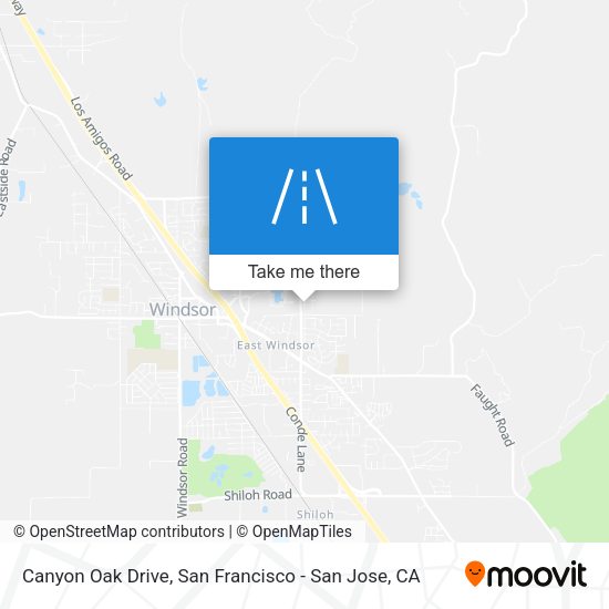 Mapa de Canyon Oak Drive