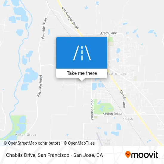 Chablis Drive map