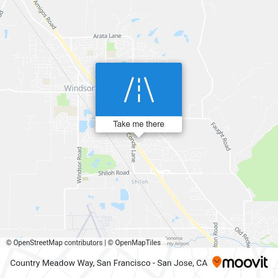 Country Meadow Way map