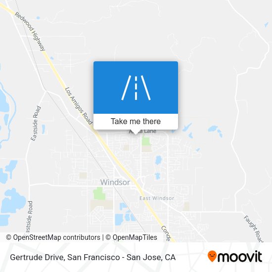 Mapa de Gertrude Drive