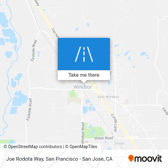 Joe Rodota Way map