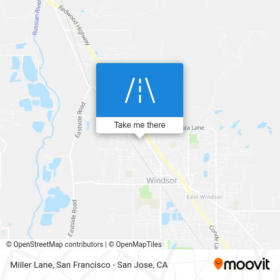 Miller Lane map