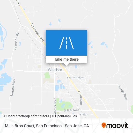 Mapa de Mills Bros Court