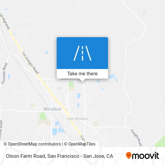 Olson Farm Road map