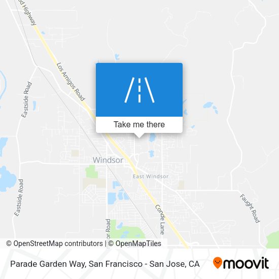 Parade Garden Way map
