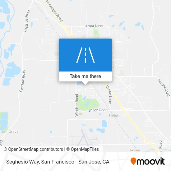 Seghesio Way map