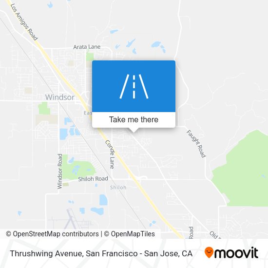 Thrushwing Avenue map