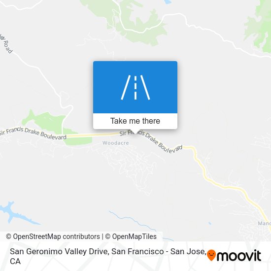 San Geronimo Valley Drive map