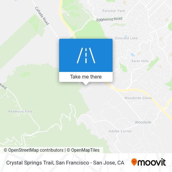 Mapa de Crystal Springs Trail