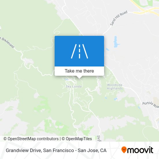 Mapa de Grandview Drive