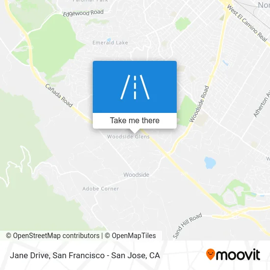 Jane Drive map