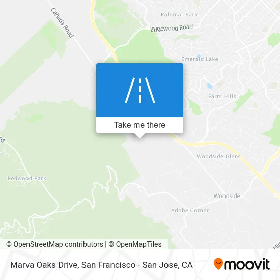 Marva Oaks Drive map