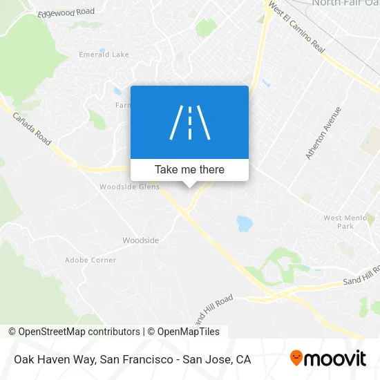 Oak Haven Way map
