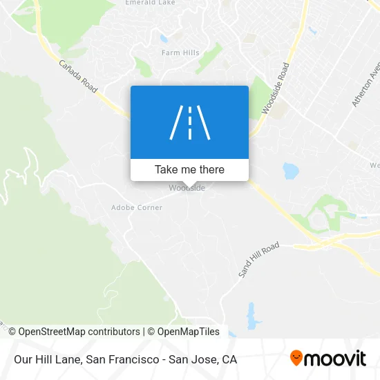 Our Hill Lane map