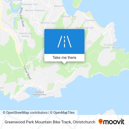 Greenwood Park Mountain Bike Track map
