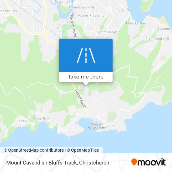 Mount Cavendish Bluffs Track map