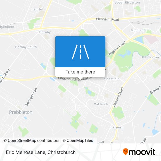 Eric Melrose Lane map