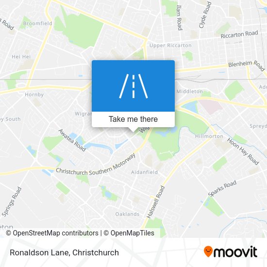 Ronaldson Lane map