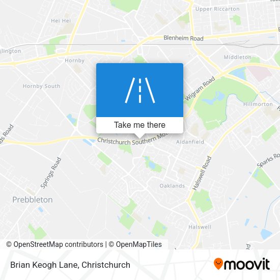 Brian Keogh Lane map