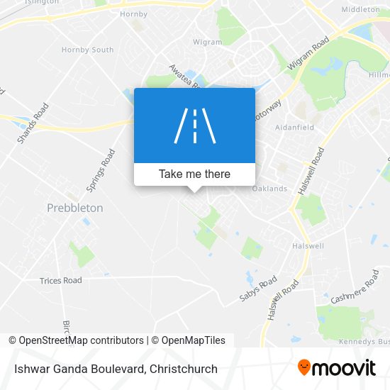 Ishwar Ganda Boulevard map