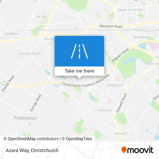 Azara Way map