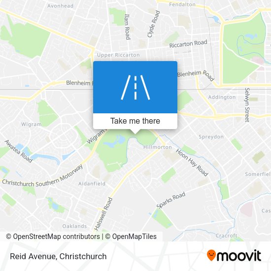 Reid Avenue map