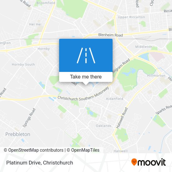 Platinum Drive map