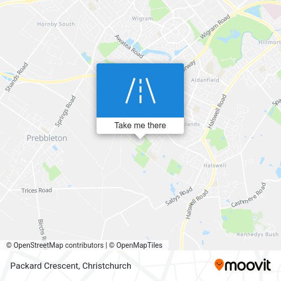 Packard Crescent map