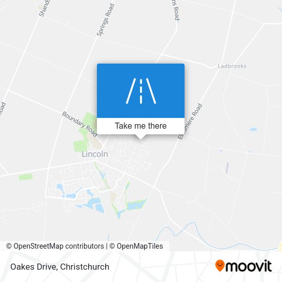 Oakes Drive map