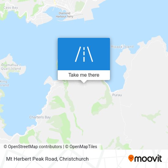 Mt Herbert Peak Road map