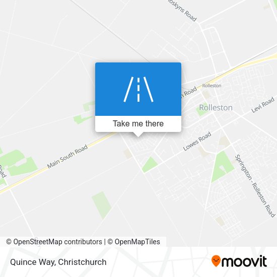 Quince Way map