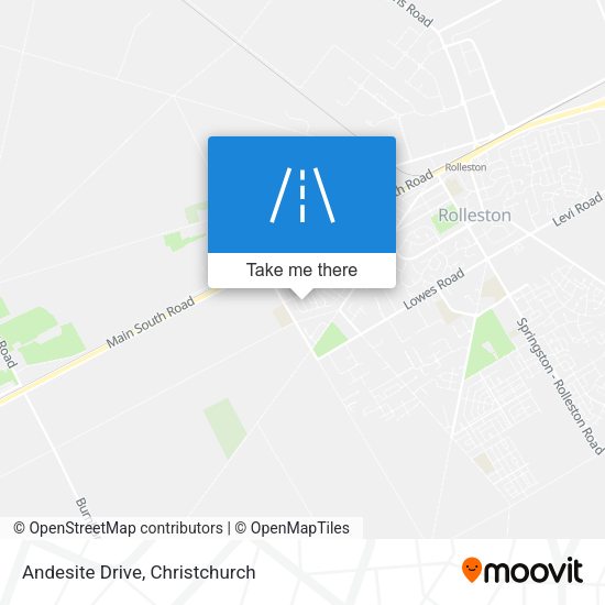 Andesite Drive map