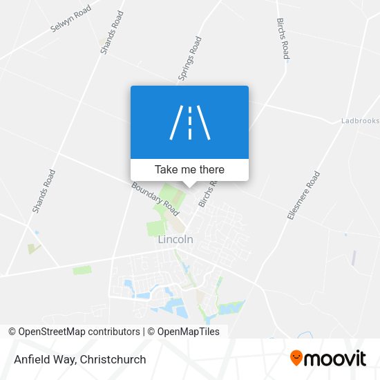 Anfield Way map