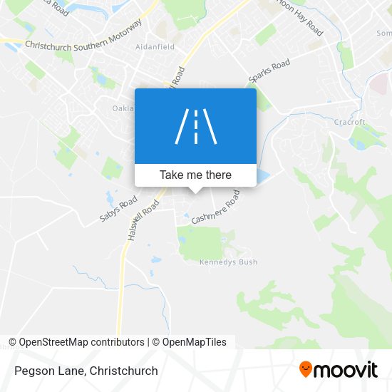 Pegson Lane map
