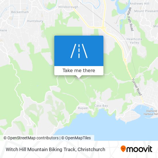 Witch Hill Mountain Biking Track map