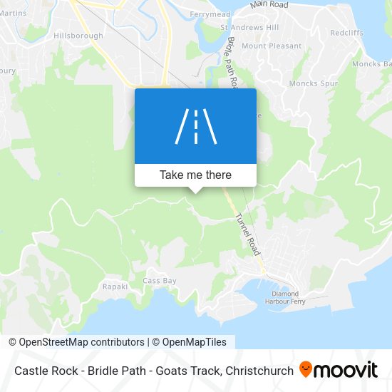 Castle Rock - Bridle Path - Goats Track map