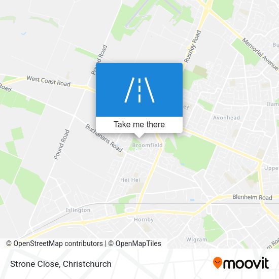 Strone Close map