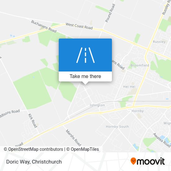 Doric Way map