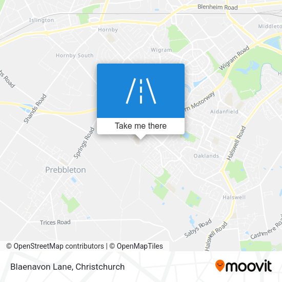 Blaenavon Lane map
