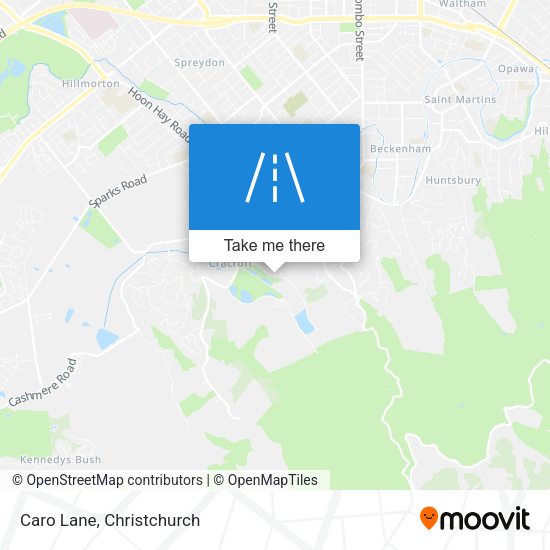 Caro Lane map