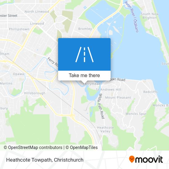Heathcote Towpath map