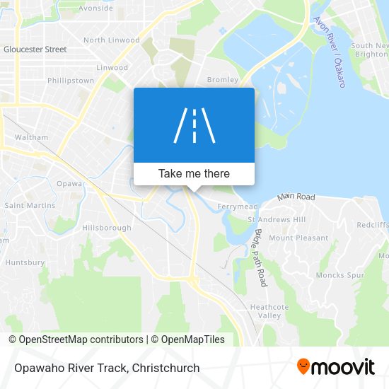 Opawaho River Track map