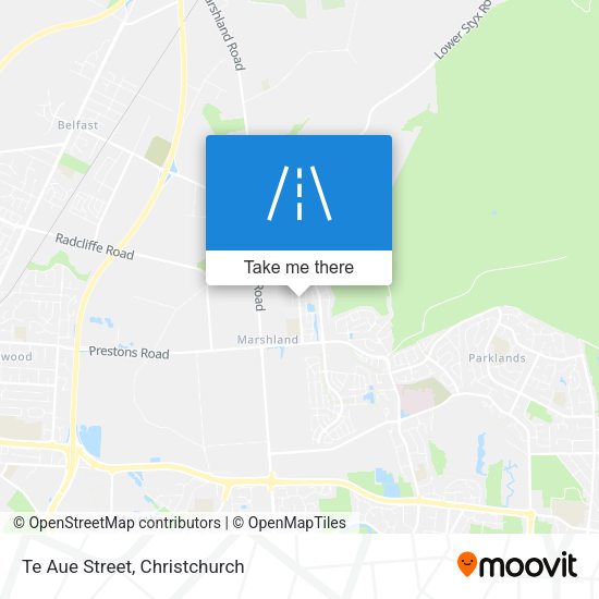 Te Aue Street map